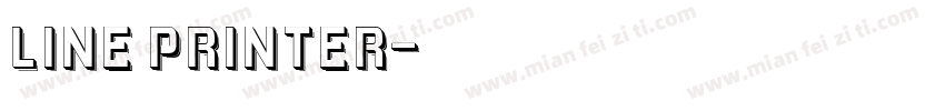 Line Printer字体转换